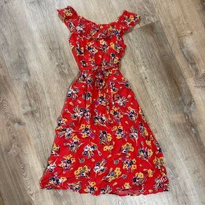 Anthropologie Conversations Red Dress